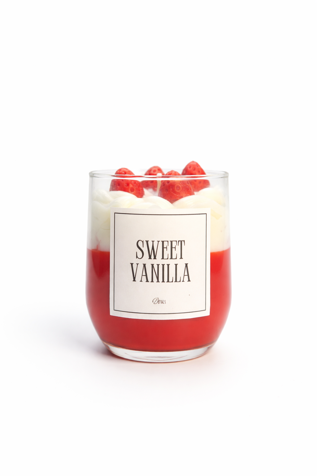 Strawberry cheesecake candle
