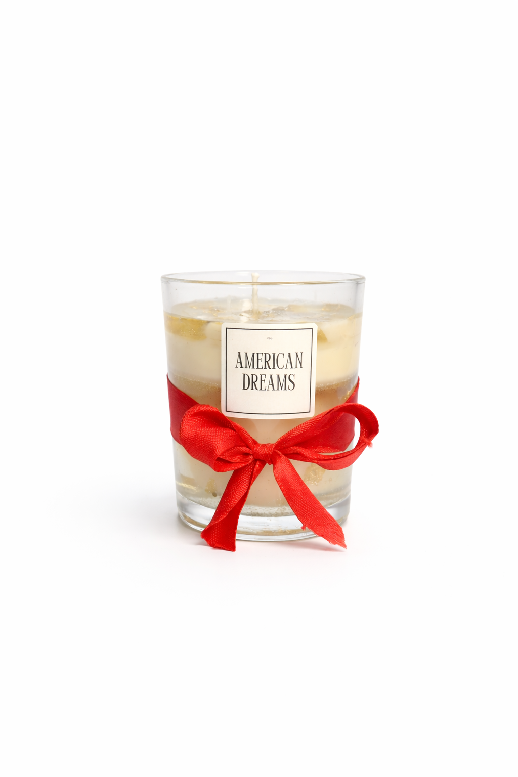 Pearl gel wax candle