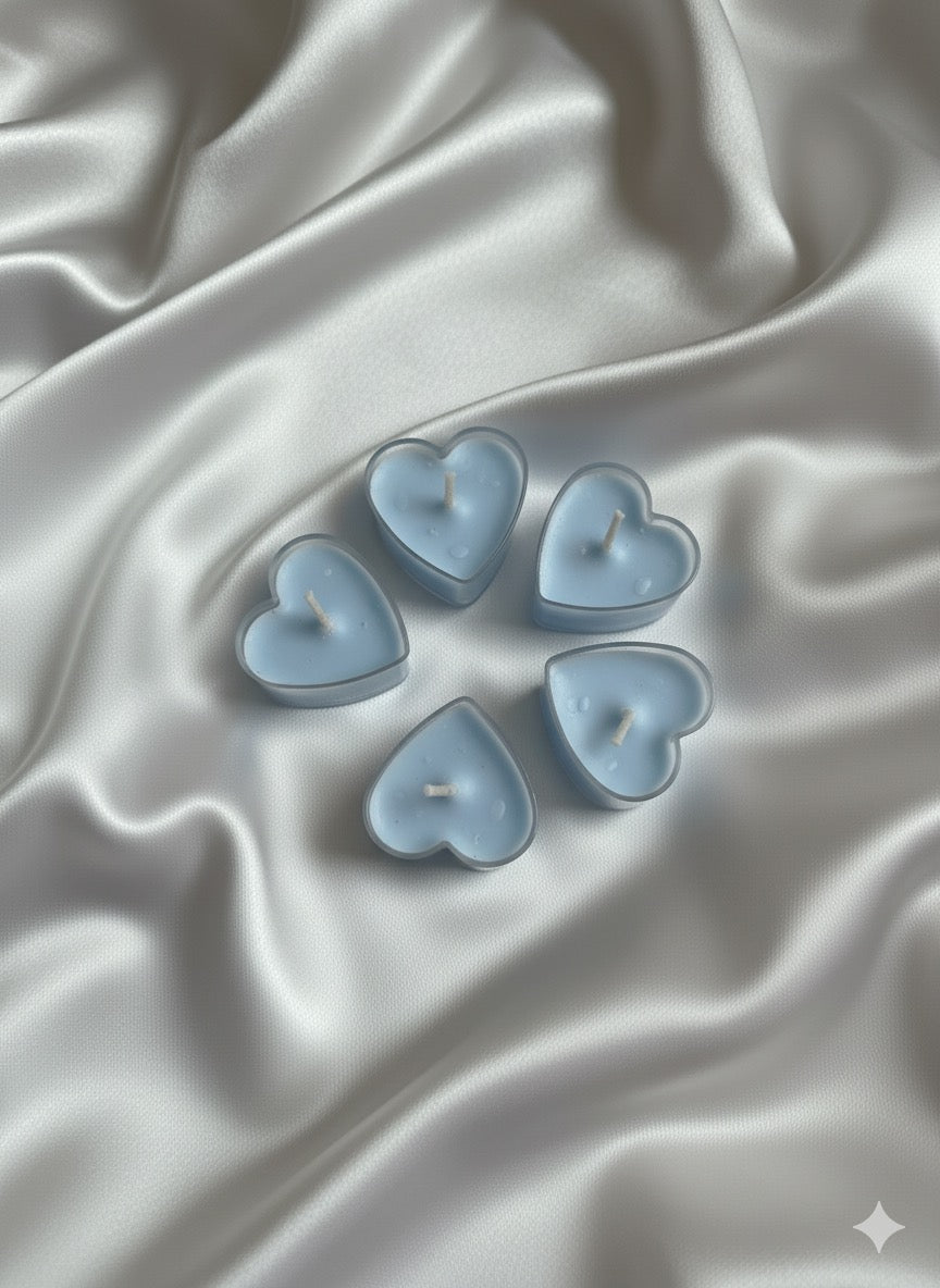 TEA LIGHT HEART CANDEL (SET OF 5)
